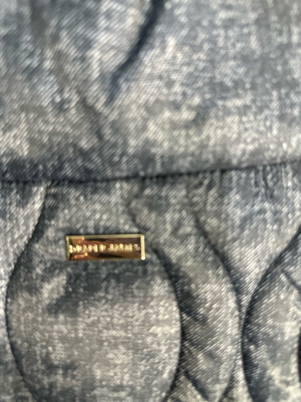 Draper James Quilted Vest in Deep Navy- Water resistant size L - Picture 10 of 10
